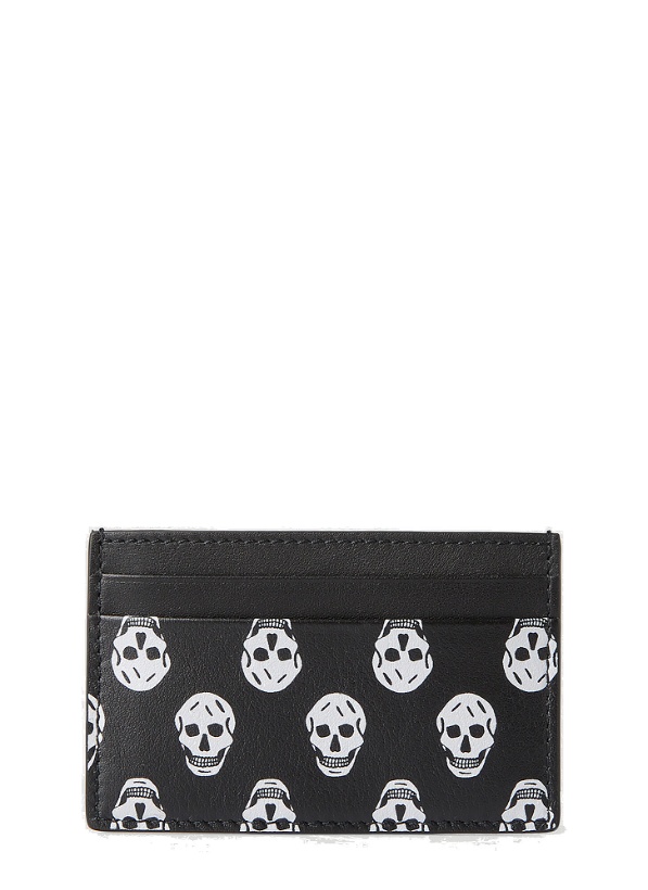 Photo: Skull Print Card Holder in Black