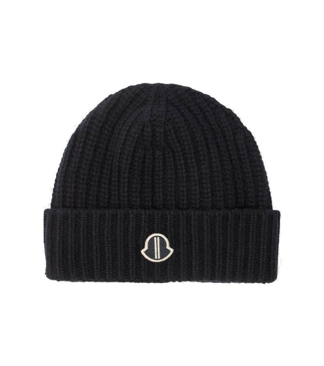 Moncler Genius 7 Moncler FRGMT Hiroshi Fujiwara Black Beanie