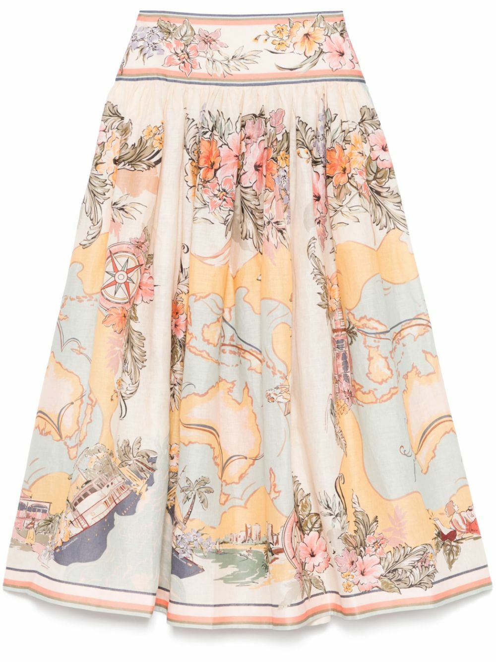 ZIMMERMANN Tallow Midi Skirt Zimmermann ZIMMERMANN Tallow Midi Skirt Zimmermann
