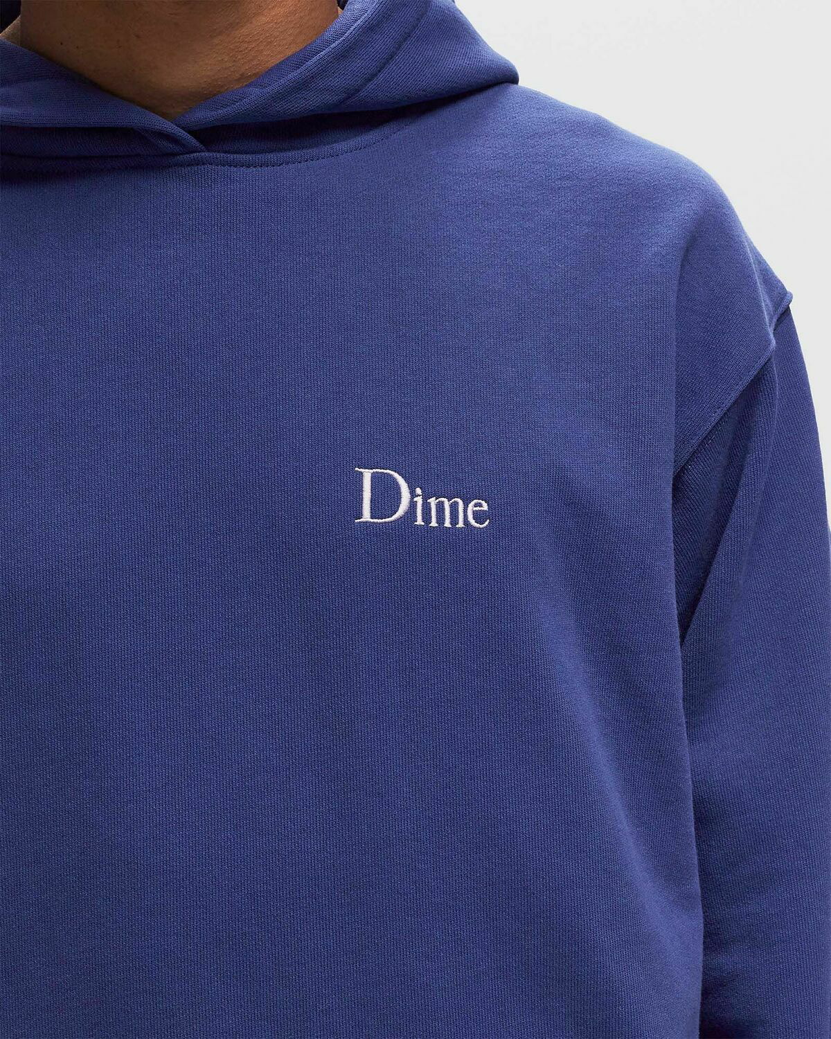 Dime Mtl Classic Small Logo Hoodie Blue Dime