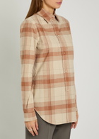 Calvin Klein Scarlett Checked Cotton Shirt Sand