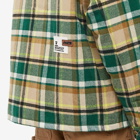 Men's AAPE Checked Worker Jacket in Brown