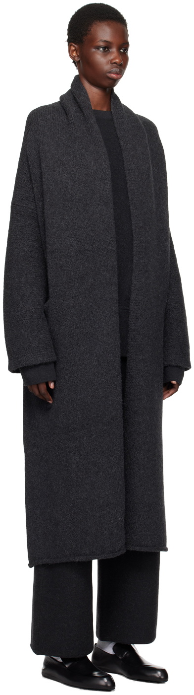 Lauren Manoogian Black Long Shawl Cardigan