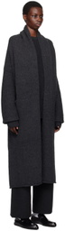 Lauren Manoogian Black Long Shawl Cardigan