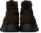 Hugo Brown Suede Lace-Up Boots