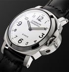 Panerai - Luminor Base 8 Days Acciaio 44mm Stainless Steel and Leather Watch - Black