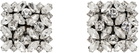 VETEMENTS Silver Fancy Button Clip Earrings