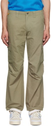 Dime Green Cotton Cargo Pants