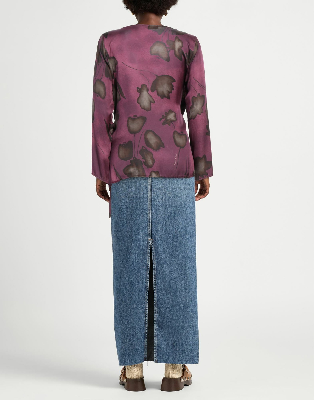 Manila Grace Womens Top Plum