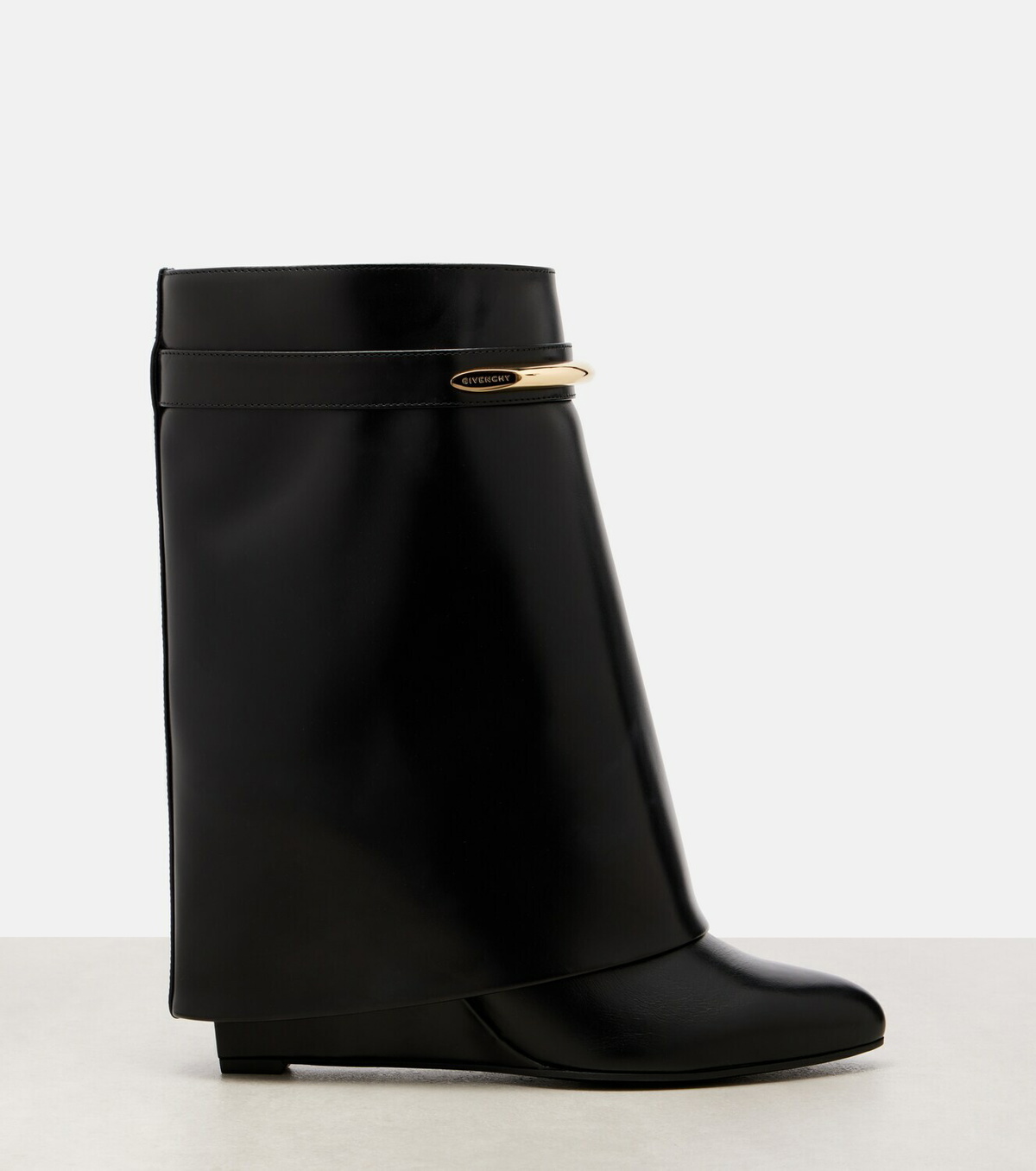Givenchy Shark 95 leather mid-calf boots