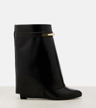 Givenchy Shark 95 leather mid-calf boots
