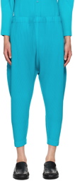 HOMME PLISSÉ ISSEY MIYAKE Blue Colorful Pleats Trousers