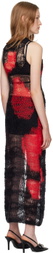 MISBHV Black & Red Antwerp Midi Dress
