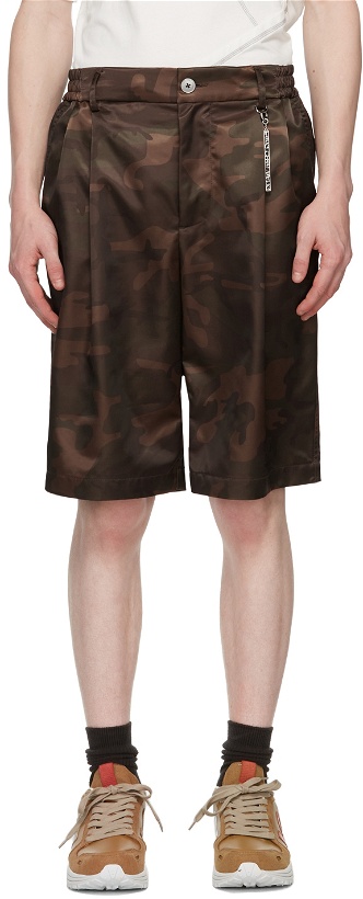 Photo: Feng Chen Wang Brown & Khaki Camouflage Shorts