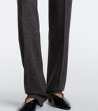 Ralph Lauren Collection Macy wool jersey straight pants
