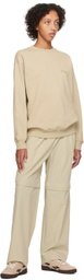 Dime Beige Zip Off Trousers