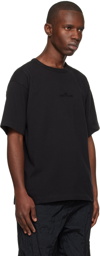 Stone Island Black Embroidered T-shirt