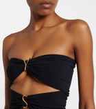 Saint Laurent Cutout embellished swimsuit