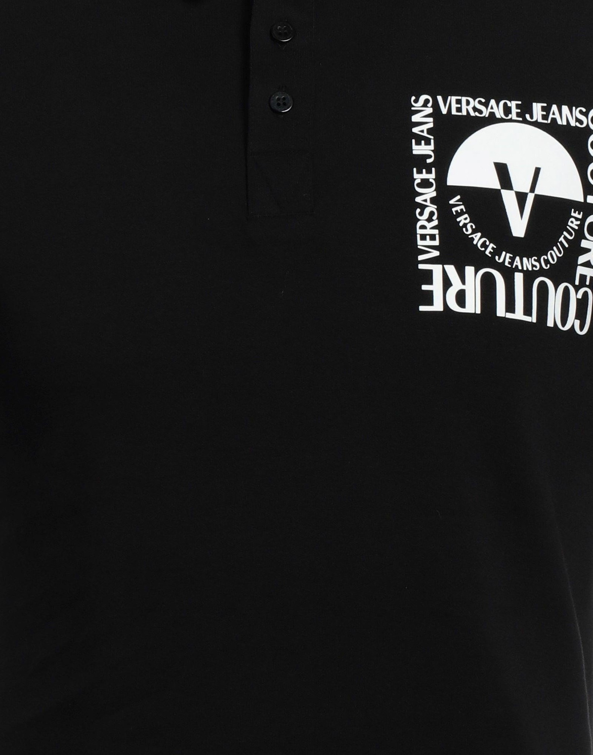 Versace Jeans Couture Mens Polo shirt in Black
