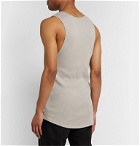 BILLY - Colton Slim-Fit Ribbed Cotton Tank Top - Gray
