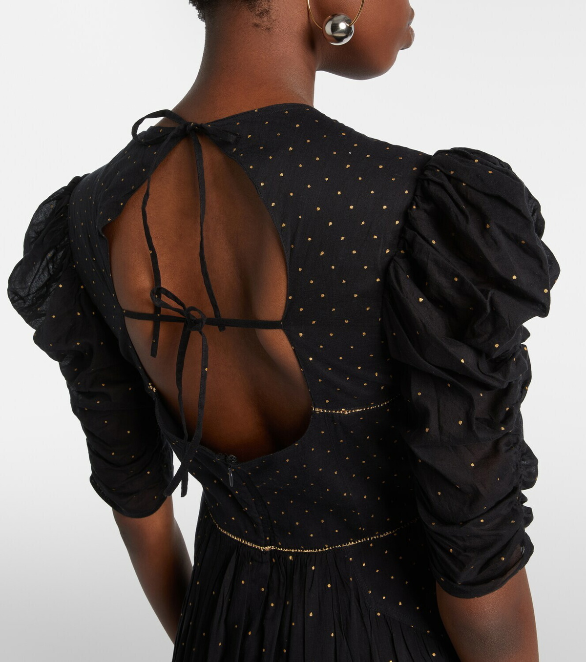 Marant Etoile Sichene polka-dot cotton midi dress