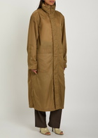 Lemaire Hooded Water-repellent Nylon Raincoat Camel