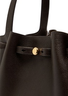 Tory Burch Romy Grained Leather Tote bag - Dark Brown - One Size