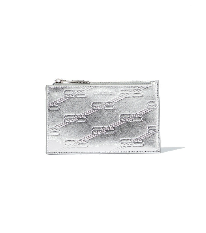 Photo: Balenciaga - Logo leather card holder