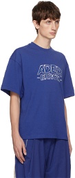 ADER error Blue Embroidered T-Shirt