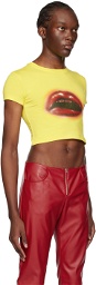 Mowalola Yellow Lips T-Shirt