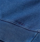 A.P.C. - Robert Indigo-Dyed Loopback Cotton-Jersey Sweatshirt - Blue
