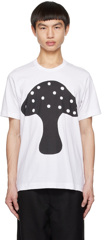 Photo: Comme des Garçons Shirt White Brett Westfall Edition T-Shirt