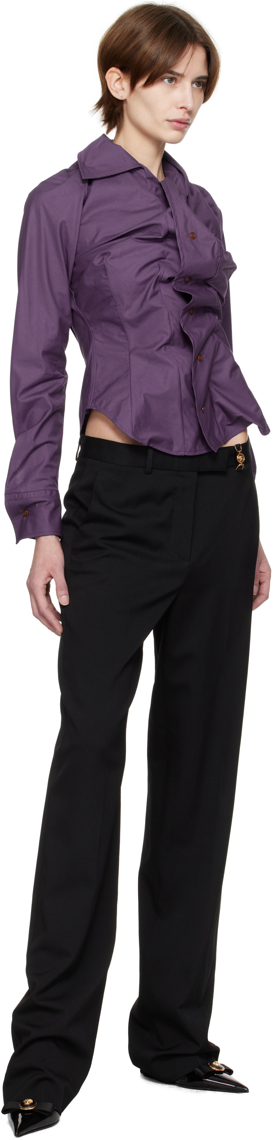 Vivienne Westwood Purple Drunken Shirt Vivienne Westwood
