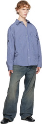Balenciaga Blue Oversized Shirt