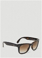 Ray-Ban - Wayfarer Folding Sunglasses in Brown