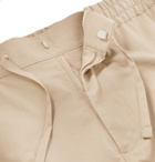 NN07 - Tristan Stretch Cotton-Blend Drawstring Trousers - Neutrals