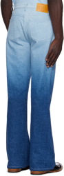 Casablanca Blue Embroidered Jeans