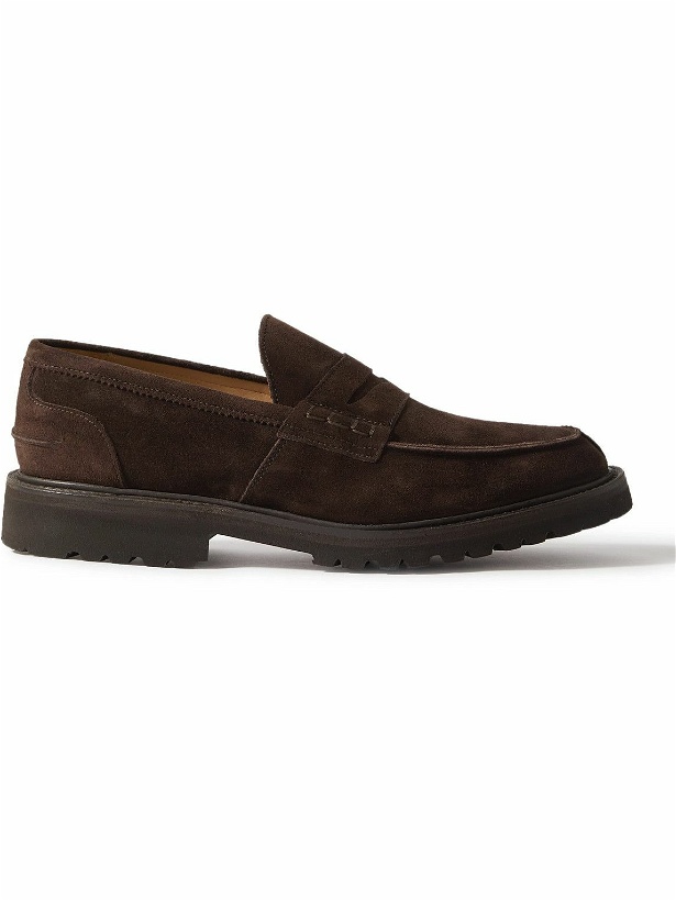 Photo: Tricker's - James Suede Penny Loafers - Brown