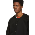 Jil Sander Black Asymmetrical Button Sweatshirt