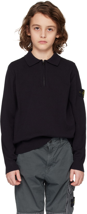 Photo: Stone Island Junior Kids Navy 503B9 Polo