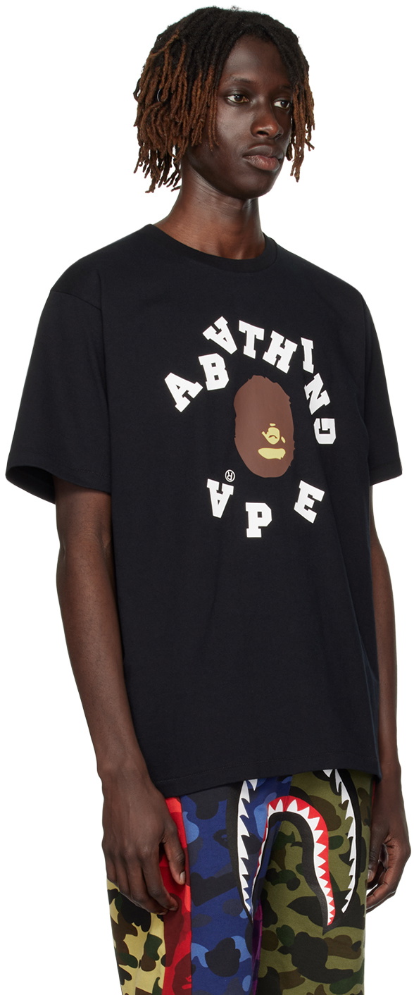 BAPE Black Broken T-Shirt A Bathing Ape