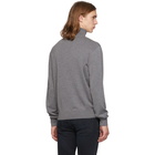 Maison Kitsune Grey Fox Head Turtleneck Sweater