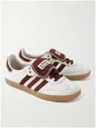 adidas Consortium - Wales Bonner Samba Leather-Trimmed Pony Hair Sneakers - White