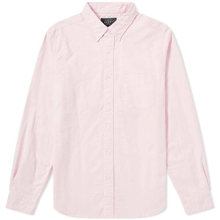 Photo: Beams Plus Button Down Oxford Shirt Pink
