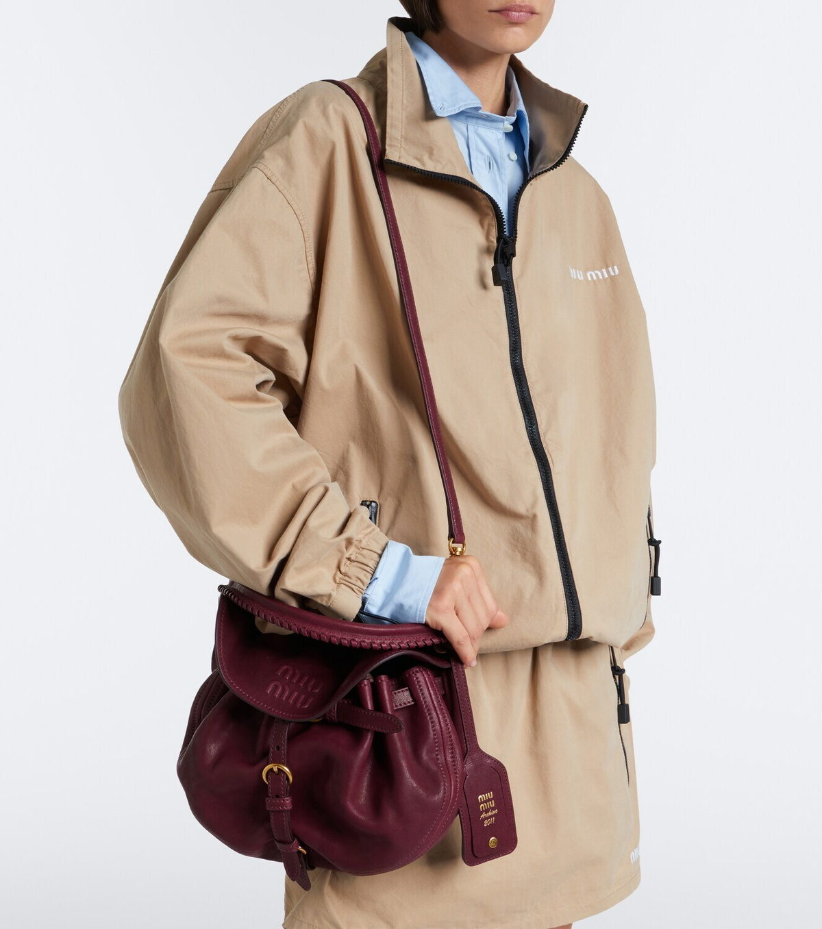 Miu Miu Rendez-vous leather shoulder bag
