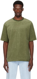 Balmain Khaki Monogram T-Shirt