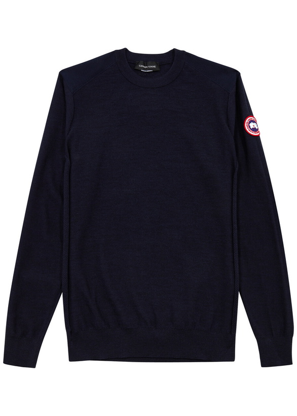 Photo: Canada Goose Dartmouth Merino Wool Jumper Navy