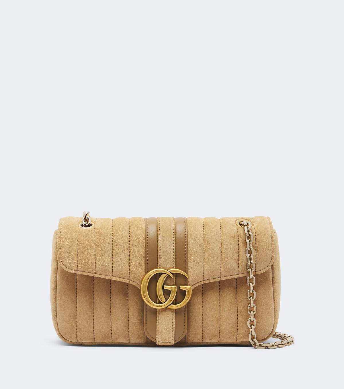 Gucci Jetset GG Marmont Medium suede shoulder bag