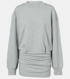 The Attico Cotton-blend jersey sweatshirt dress
