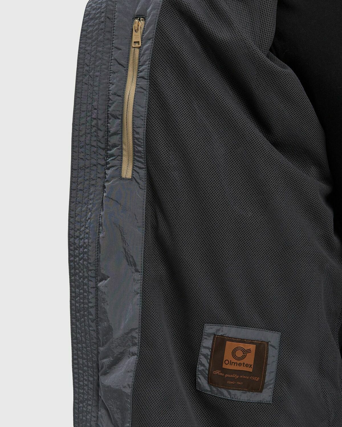 SHINY NYLON HOODED JACKET